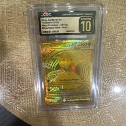 Pokemon Mega Gardevoir ex Mega Evolution Mega Hyper Rare #187 CGC 10 Pristine - Image 3