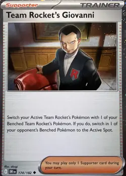 Team Rocket's Giovanni (Cosmos Holo) Holo Uncommon Miscellaneous Cards & Product - Image 1