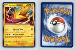 Team Rocket's Zapdos #070/182 SV Destined Rivals Rare Holo Pokemon 2025 TCG Card - Image 1