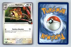 Team Rocket's Raticate #148/182 SV Destined Rivals Common Pokemon 2025 TCG Card - Image 1