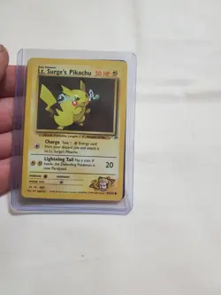 Lt. Surge’s Pikachu 81/132 Common Gym Heroes Pokemon Card - English - LP - Image 1