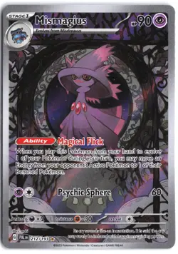 Mismagius 212/193 Illustration Rare Paldea Evolved Pokemon - Image 1