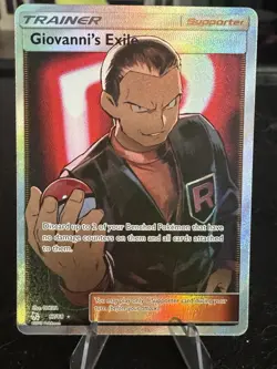 Pokemon Giovanni's Exile (Full Art) 67/68 Hidden Fates Holo - Image 1