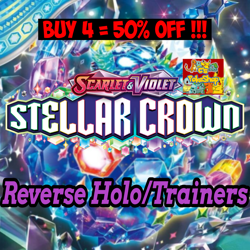 Pokemon SV Stellar Crown - Singles - Choose Your Reverse holo/Trainers - Image 1
