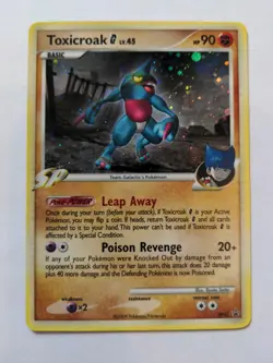 Pokemon Toxicroak G DP41 Diamond & Pearl Black Star Promo - Image 1
