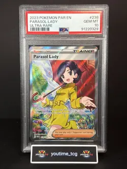 2023 Pokemon Par En-Paradox Rift Parasol Lady #238 PSA 10 - Image 1