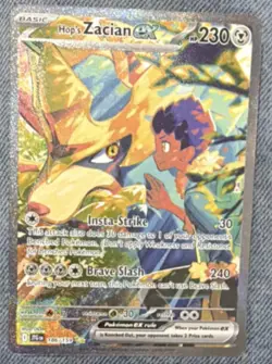 Pokemon Hop's Zacian EX 186/159 Special Illustration Rare Holo SV09 230 HP Basic - Image 1