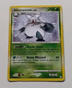Abomasnow 19/123 Regular Mysterious Treasures 2007 - Pokemon Card TCG - Image 1