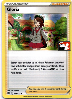 Pokemon TCG Gloria 141/172 Prize Pack Series Card Holo Rare Near Mint - Image 1