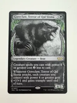 Goreclaw Terror of Qal Sisma Showcase MTG Magic the Gathering Card NM Mint MUL - Image 1