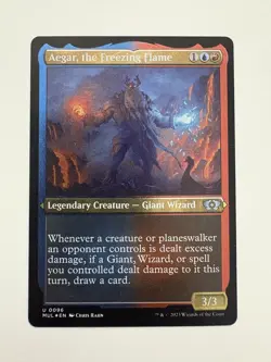 Aegar the Freezing Flame Etched Foil MTG Magic the Gathering Card NM Mint MUL - Image 1