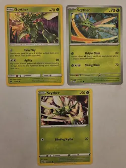 Scyther Pokemon Card X9 Lot Collection SWSH Boundaries Crossed Pokemon TCG - Image 2