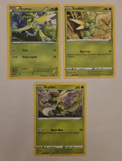 Scyther Pokemon Card X9 Lot Collection SWSH Boundaries Crossed Pokemon TCG - Image 4