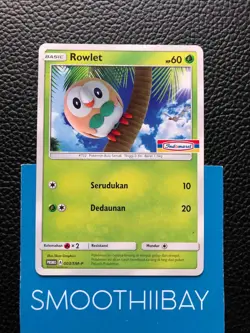 Rowlet Promo Indomaret 003/SM-P Pokemon Card Indonesia Exclusive - Image 1