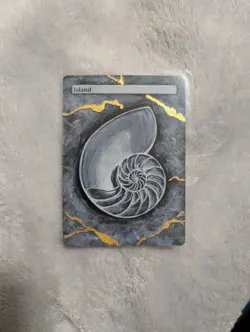 Shell Island - Altered Art Mtg Hand Painted EDH Commander - Image 1