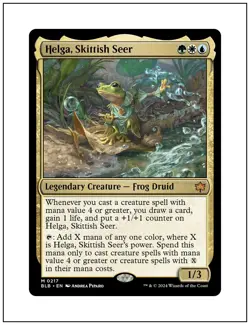 1x Helga, Skittish Seer, Magic the Gathering, MTG NM - Image 1