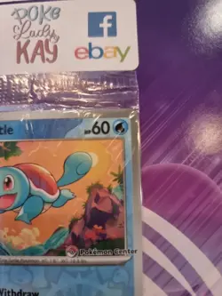 SV: 151 Squirtle Reverse holo Pokemon Center Stamped Promo Sealed 007/165 #3 - Image 3