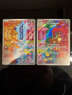 Pokemon TCG: Deerling 165/162 & Sawsbuck 166/162 Illustration Rare, NM+ - Image 1