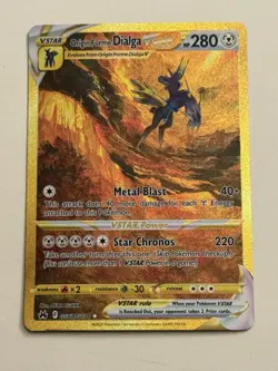 Pokemon Origin Forme Dialga VSTAR GG68/GG70 Crown Zenith: Galarian Gallery Holo - Image 1