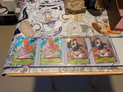 One Piece TCG 4x Card Lot: 2x Nami ST29-008+2x Nico Robin ST29-009 Star Parallel - Image 1