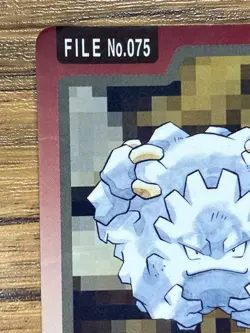 Pokemon Carddass Card Graveler File No.75 Bandai Pocket Monsters 1997 - Image 3