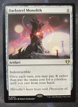 Darksteel Monolith - MTG - Commander Masters (CMM) #743 regular🔥 ready to ship - Image 1