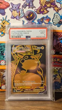 PSA 9 PIKACHU VMAX TG29/TG30 FULL ART LOST ORIGIN POKEMON ⚡ - Image 1