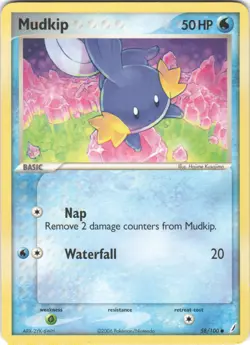 Mudkip 58/100 Common Crystal Guardians Pokemon MP - Image 1