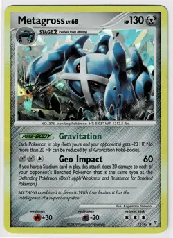 Metagross 7/147 Pokemon Supreme Victors Cracked Ice Holo Promo MP - Image 1
