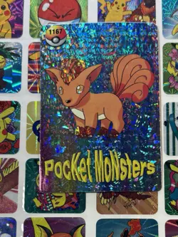 Pokemon Vintage Pocket Monsters Vending HOLO Prism Sticker 1999 Bandai Nintendo - Image 1