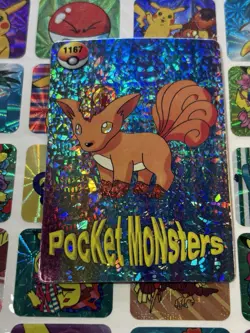 Pokemon Vintage Pocket Monsters Vending HOLO Prism Sticker 1999 Bandai Nintendo - Image 3