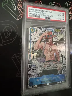 PSA 10 One Piece Portgas.D.Ace Manga SEC OP13-119 Carrying On His Will JPN - Image 4
