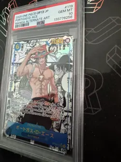 PSA 10 One Piece Portgas.D.Ace Manga SEC OP13-119 Carrying On His Will JPN - Image 5
