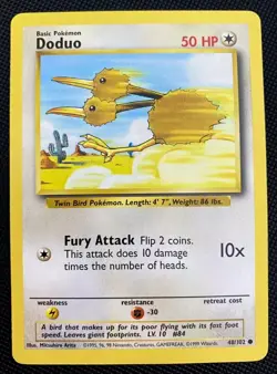 Pokemon Doduo 48/102 Base Set EXC BUY 2 CARDS GET 1 FREE!! - Image 1