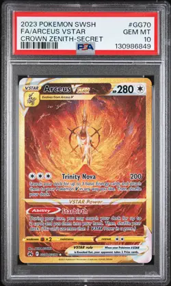 2023 POKEMON SWORD & SHIELD CROWN ZENITH SECRET FULL ART/ARCEUS VSTAR PSA 10 - Image 1