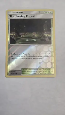 Slumbering Forest 207/236 Pokemon Unified Minds SM Reverse Holo Uncommon NM - Image 1