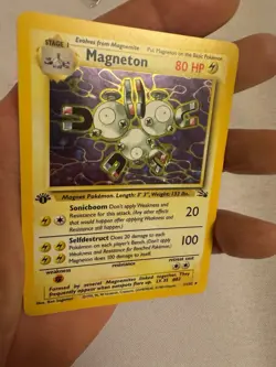 1999 Pokemon - 1st Edition Magneton Holo Rare - Fossil 11/62 WOTC - Image 5