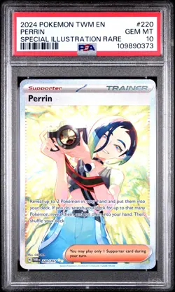 Pokemon Twilight Masquerade Growlithe Perrin Set PSA 10 Sequential - Image 2