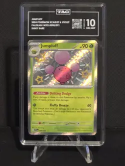 Jumpluff Baby Shiny 098/091 Paldean Fates - Pokemon TCG - TAG GEM MT 10 - Image 3