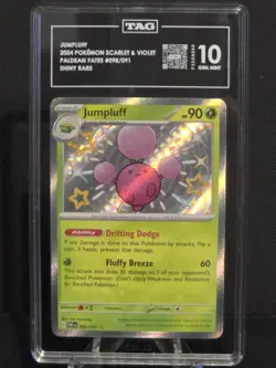 Jumpluff Baby Shiny 098/091 Paldean Fates - Pokemon TCG - TAG GEM MT 10 - Image 5