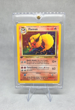 Flareon 3/64 1st Edition Holo Rare - Pokemon Jungle MP Card - Image 1