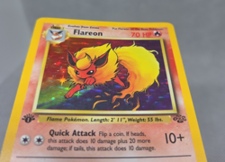 Flareon 3/64 1st Edition Holo Rare - Pokemon Jungle MP Card - Image 4