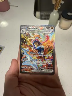 Pokemon Greninja EX TCG 214/167 Twilight Masquerade Secret Rare Holo Card - Image 1