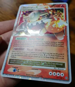 Heatran LV.X 97/100 Stormfront Holo Pokemon Card VLP - Image 4