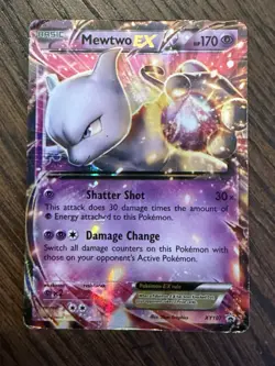 MP Mewtwo EX XY107 XY Holo Pokemon Card 2016 Pokemon Black Star Promo - Image 1