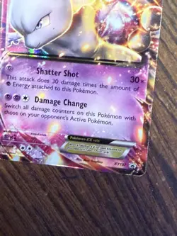 MP Mewtwo EX XY107 XY Holo Pokemon Card 2016 Pokemon Black Star Promo - Image 3