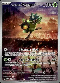 Teal Mask Ogerpon Holo Promo SV: Scarlet & Violet Promo Cards 123 NM - Image 1