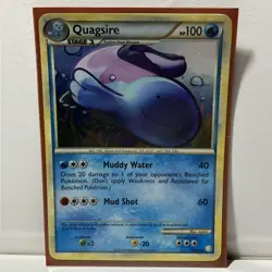 Pokemon Card - Quagsire HeartGold SoulSilver 9/123 Holo Rare HP - Image 1