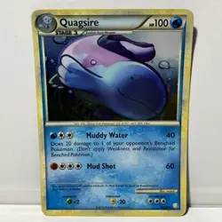 Pokemon Card - Quagsire HeartGold SoulSilver 9/123 Holo Rare HP - Image 2