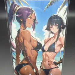 Yoruichi & Soifon Anime Waifu Card Doujin ACG Goddess Holo - Image 2